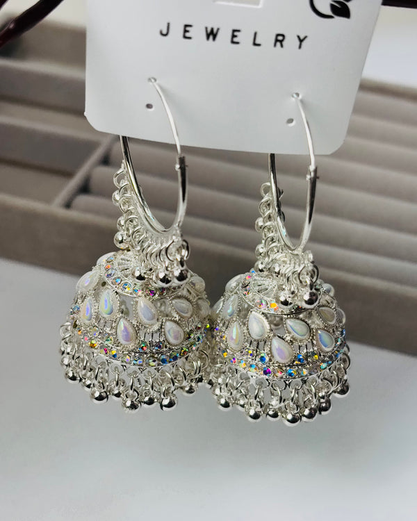 Divinera Noor Traditional Indian Jhumka Earrings